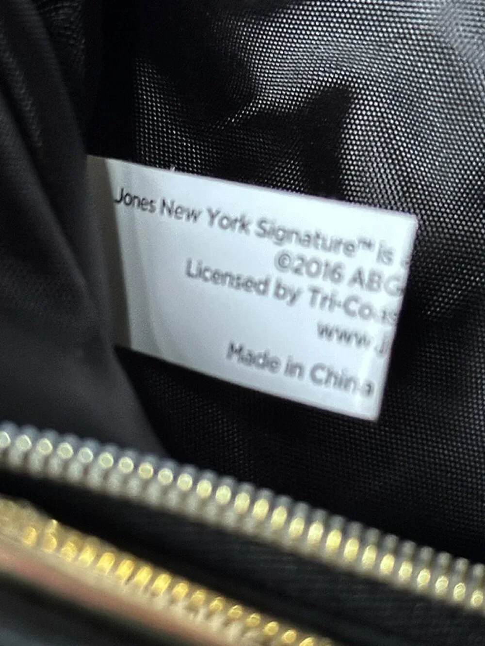Jones New York Signature Black Charging Pouch Clutch w/Power Bank Vintage NWOT